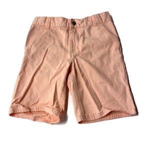 Calvin Klein Jeans Boys Bermuda Shorts Pink Salmon Size 7 Adjustable Waist